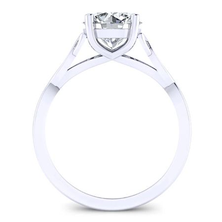 Nolina Matching Band Only ( Engagement Ring Not Included) For Ring With Round Center whitegold