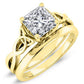 Nolina Princess Moissanite Bridal Set yellowgold