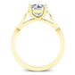 Nolina Round Moissanite Bridal Set yellowgold