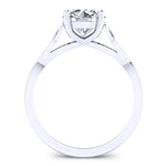 Nolina Round Moissanite Engagement Ring whitegold