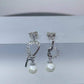 Noreen Moissanite Earrings whitegold