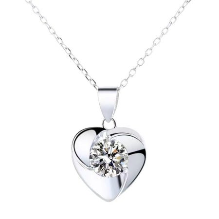 Novalee Diamond Necklace (Clarity Enhanced) whitegold