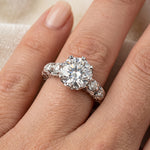 Oleana - GIA Natural Round Diamond Engagement Ring