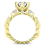 Oleana Round Diamond Bridal Set (Lab Grown Igi Cert) yellowgold
