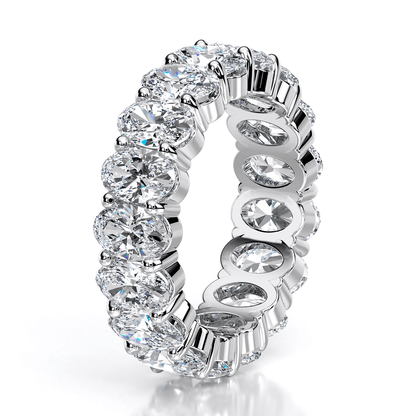 Oval Cut Moissanite Eternity Band