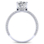 Oxalis Cushion Diamond Engagement Ring (Lab Grown Igi Cert) whitegold