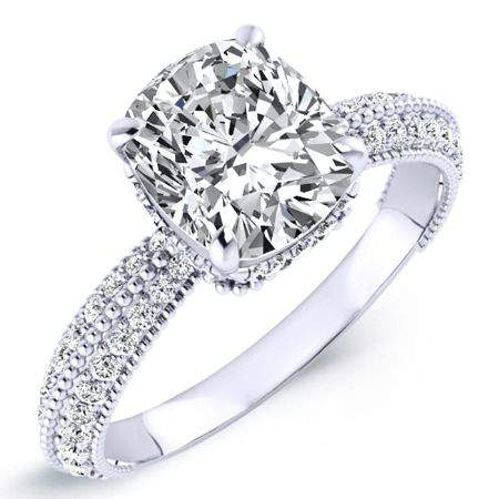 2.00 ct - Oxalis - GIA Natural Cushion Diamond Engagement Ring