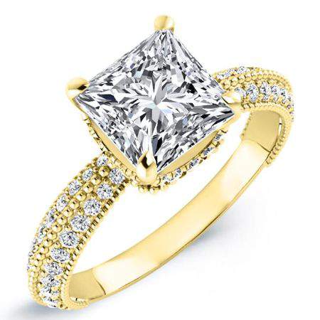 Oxalis Princess Diamond Engagement Ring (Lab Grown Igi Cert) yellowgold