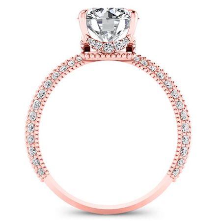 Oxalis Round Diamond Bridal Set (Lab Grown Igi Cert) rosegold