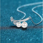 Patrese Moissanite & Pearl Necklace whitegold