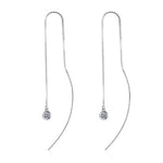 Paula Tassel Moissanite Earrings whitegold