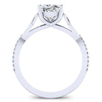 Pavonia Cushion Diamond Engagement Ring (Lab Grown Igi Cert) whitegold