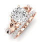 Pavonia Diamond Matching Band Only (does Not Include Engagement Ring)  For Ring With Cushion Center rosegold