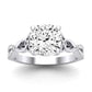 Pavonia Diamond Matching Band Only (does Not Include Engagement Ring)  For Ring With Cushion Center whitegold