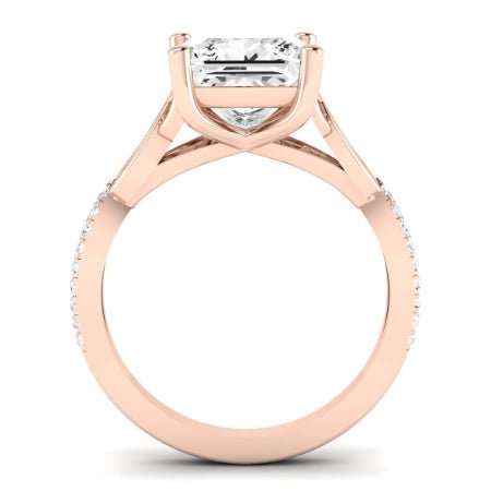 Pavonia Diamond Matching Band Only (does Not Include Engagement Ring)  For Ring With Princess Center rosegold