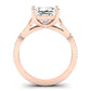 Pavonia Diamond Matching Band Only (does Not Include Engagement Ring)  For Ring With Princess Center rosegold