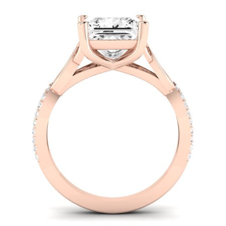 Pavonia Diamond Matching Band Only (does Not Include Engagement Ring)  For Ring With Princess Center rosegold