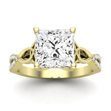 Pavonia Diamond Matching Band Only (does Not Include Engagement Ring)  For Ring With Princess Center yellowgold