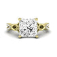 Pavonia Diamond Matching Band Only (does Not Include Engagement Ring)  For Ring With Princess Center yellowgold