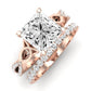 Pavonia Diamond Matching Band Only (does Not Include Engagement Ring)  For Ring With Princess Center rosegold