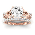 Pavonia Diamond Matching Band Only (does Not Include Engagement Ring)  For Ring With Round Center rosegold