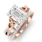 Pavonia Emerald Diamond Bridal Set (Lab Grown Igi Cert) rosegold