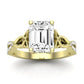 Pavonia Emerald Diamond Bridal Set (Lab Grown Igi Cert) yellowgold