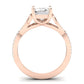 Pavonia Emerald Diamond Bridal Set (Lab Grown Igi Cert) rosegold