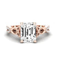 Pavonia Emerald Diamond Bridal Set (Lab Grown Igi Cert) rosegold