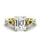 Pavonia Emerald Diamond Bridal Set (Lab Grown Igi Cert) yellowgold