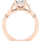 Pavonia Emerald Diamond Engagement Ring (Lab Grown Igi Cert) rosegold