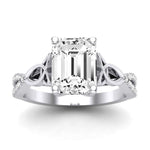 Pavonia Emerald Diamond Bridal Set (Lab Grown Igi Cert) whitegold