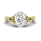 Pavonia Oval Diamond Bridal Set (Lab Grown Igi Cert) yellowgold