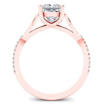 Pavonia Princess Diamond Engagement Ring (Lab Grown Igi Cert) rosegold