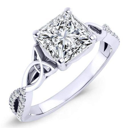 2.00 ct - Pavonia - GIA Natural Princess Diamond Engagement Ring