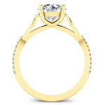 Pavonia Round Diamond Bridal Set (Lab Grown Igi Cert) yellowgold