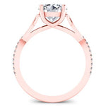 Pavonia Round Diamond Bridal Set (Lab Grown Igi Cert) rosegold