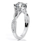 Pavonia Round Diamond Engagement Ring (Lab Grown Igi Cert) whitegold