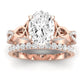 Pavonia Oval Diamond Bridal Set (Lab Grown Igi Cert) rosegold