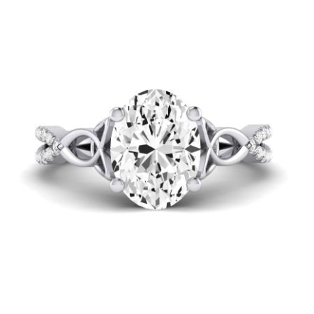 Pavonia Oval Diamond Bridal Set (Lab Grown Igi Cert) whitegold