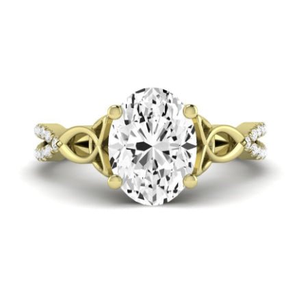 Pavonia Oval Diamond Bridal Set (Lab Grown Igi Cert) yellowgold