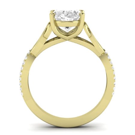 Pavonia Oval Diamond Bridal Set (Lab Grown Igi Cert) yellowgold