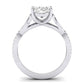 Pavonia Oval Diamond Bridal Set (Lab Grown Igi Cert) whitegold