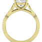 Pavonia Oval Diamond Engagement Ring (Lab Grown Igi Cert) yellowgold