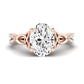 Pavonia Oval Diamond Engagement Ring (Lab Grown Igi Cert) rosegold