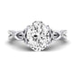 Pavonia Oval Diamond Engagement Ring (Lab Grown Igi Cert) whitegold