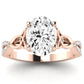 Pavonia Oval Diamond Engagement Ring (Lab Grown Igi Cert) rosegold