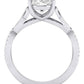 Pavonia Oval Diamond Engagement Ring (Lab Grown Igi Cert) whitegold