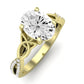 Pavonia Oval Diamond Engagement Ring (Lab Grown Igi Cert) yellowgold