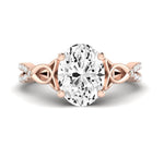Pavonia Oval Diamond Engagement Ring (Lab Grown Igi Cert) rosegold